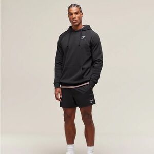 Gymshark CREST HOODIE size XS black new with tag